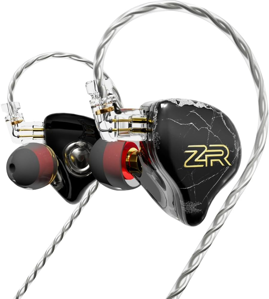 Hifi Kingdom ND-ZR 10Mm Diamond Dynamic Driver (1DD) Wired In-Ear Monitor Black No Mic image number 2
