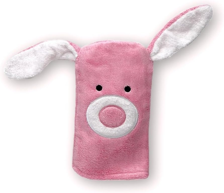 Baby Hooded Towel - Super Absorbent and Luxuriously Soft Baby Towel and Mitt Made from Bamboo and Cotton - Baby Towel Newborn - Generous Size 110 X 65 Cm - Rosa Pink Bunny image number 3