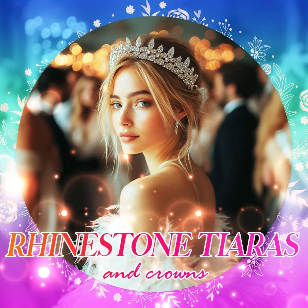 Fashband Leaf Headband Gold Rhinestone Headpiece Flower Hair Accessories for Women