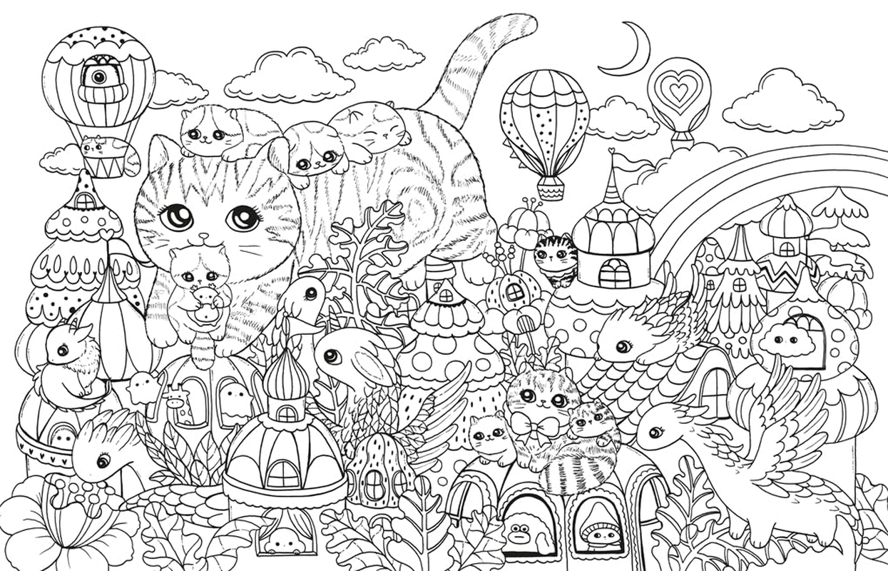 A Million Kittens: Adorable Felines to Colour image number 2