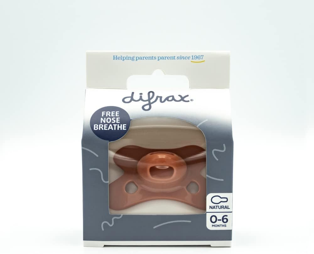 Difrax Pacifier Natural 0-6 Months Pure - Brick