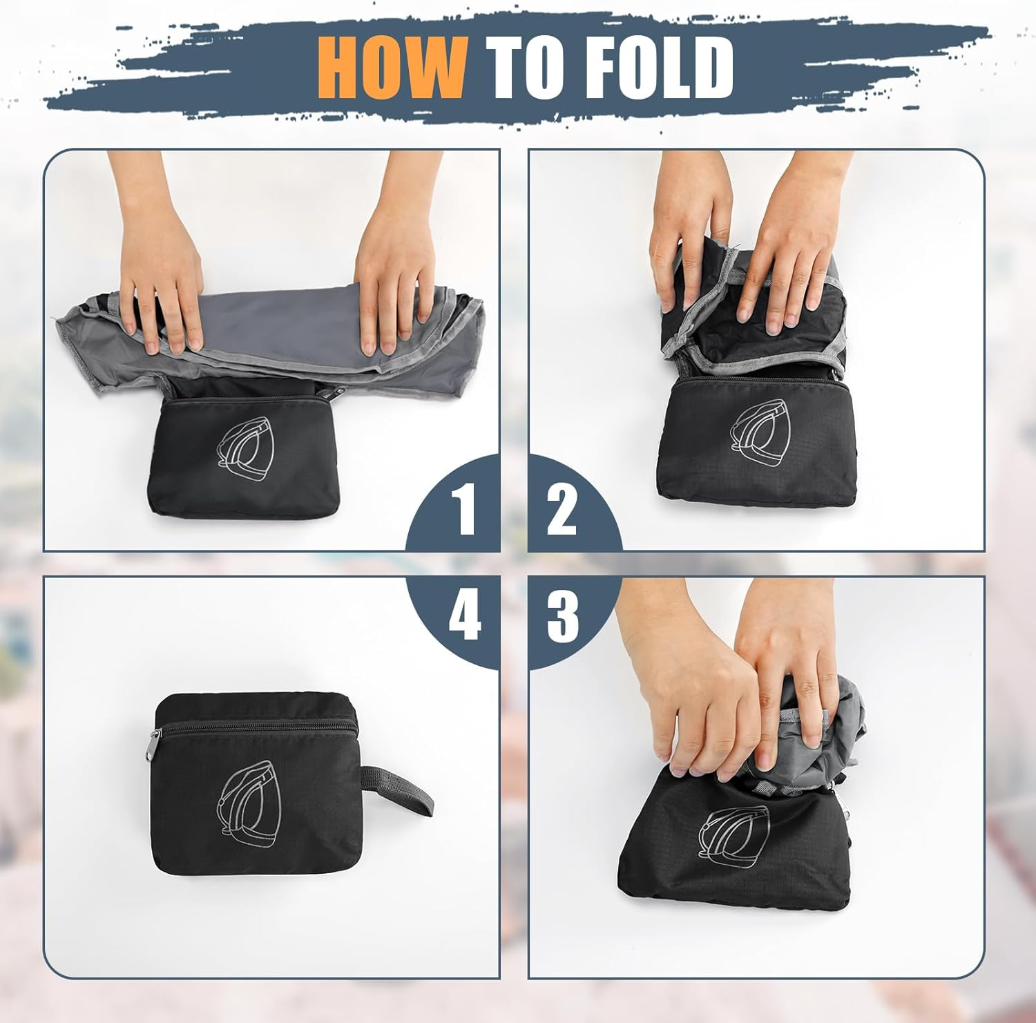 ZOMAKE Sling Backpack 10L - Small Crossbody Backpacks Waterproof Sling Bag for Women Men (Blcak) image number 3