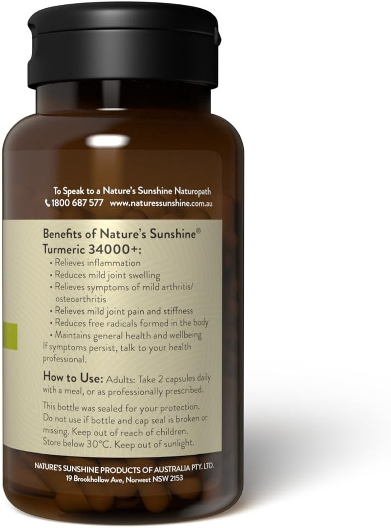 Nature'S Sunshine Turmeric 34000+ 60 Capsules image number 6