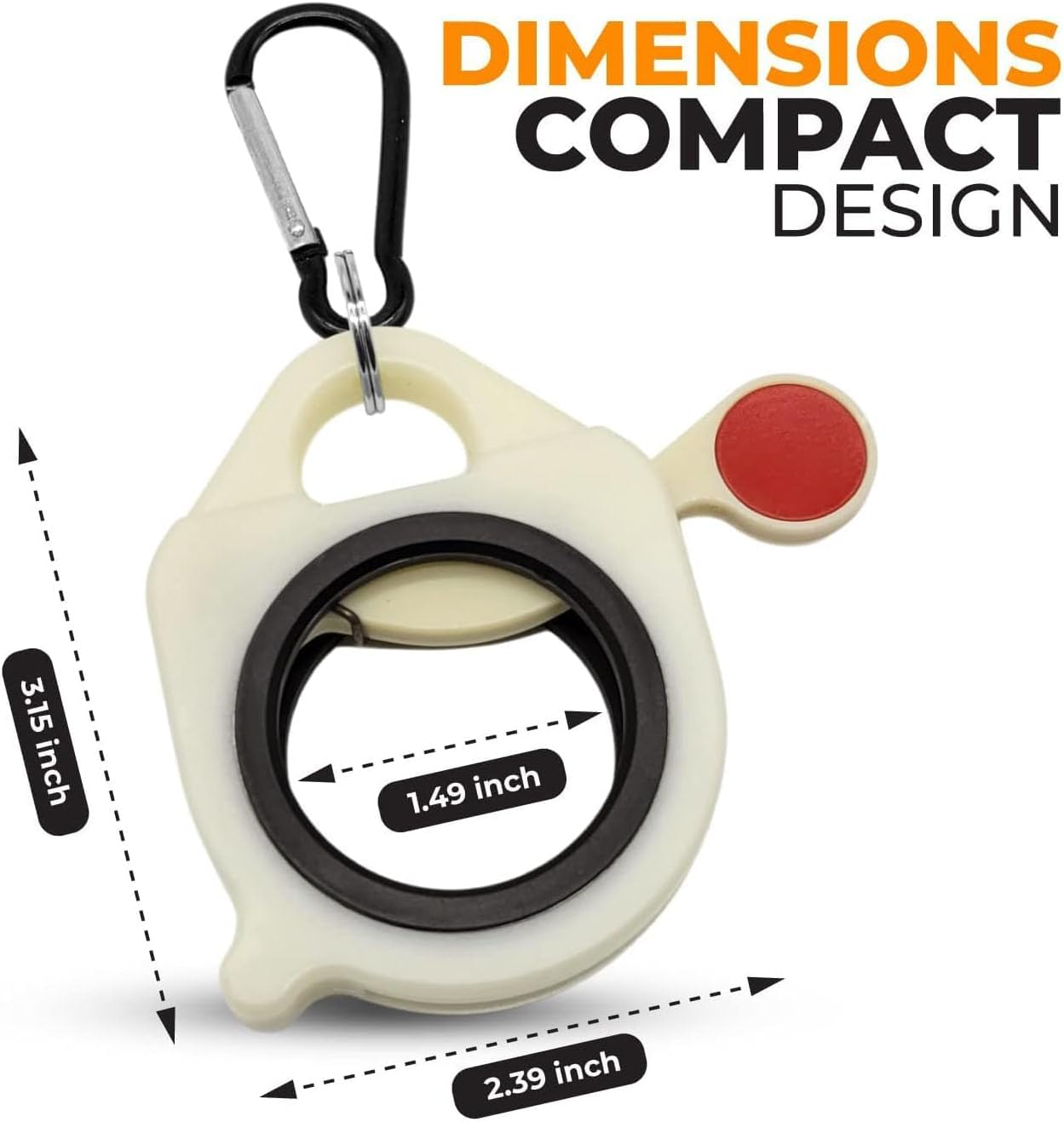 2 Pack Zip Tie Organizers, Portable Lightweight Cable Tie Holder, Reusable Plastic Cable Tie Storager, Safe Convenient Electrician Tool Home Gardening Outdoor(White) image number 2