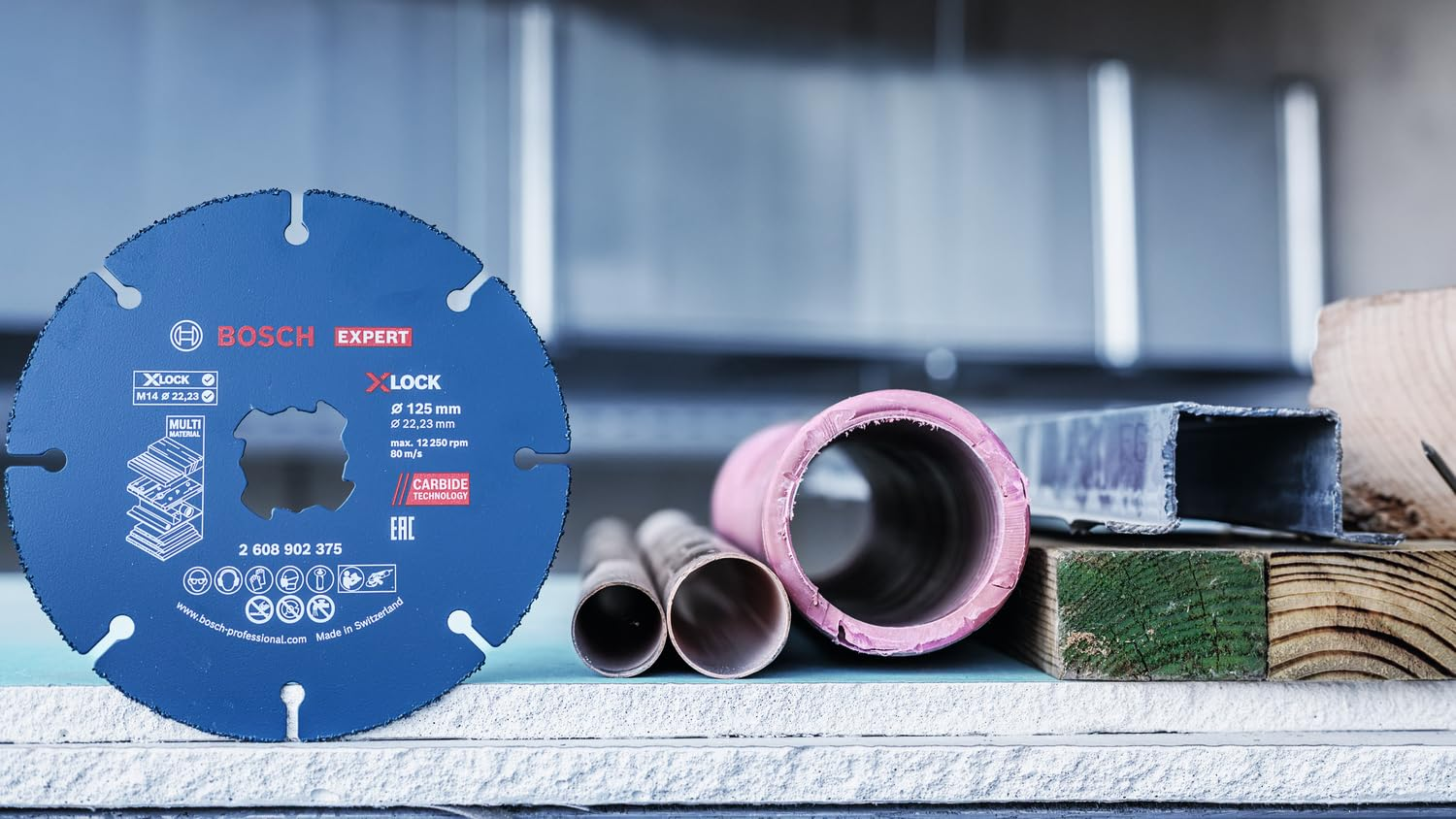 Bosch Expert Carbide Multi Wheel X-Lock Cutting Discs (For Hardwood, Wood with Nails, Diameter 125 Mm, Professional Accessories, Small Angle Grinder), Pack of 10 image number 1