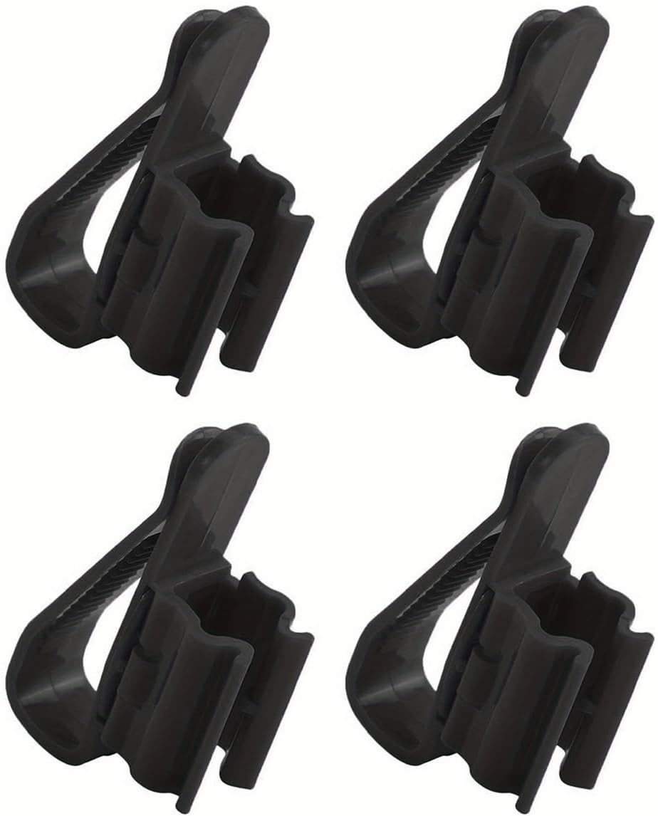 AIMALL 2/4/6PCS Aquarium Fish Tank Filtration Clip Water Tube Hose Clamp Holder Set, Adjustable 0.31-0.63 Inches, Durable Plastic, Blue and Black