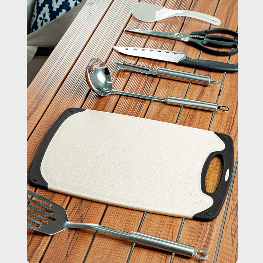 Portable Camping Kitchen Utensil Set,Camp Cookware Utensils Organizer Travel Kit,8 Piece Cookware Kit, Travel Grill Set image number 4