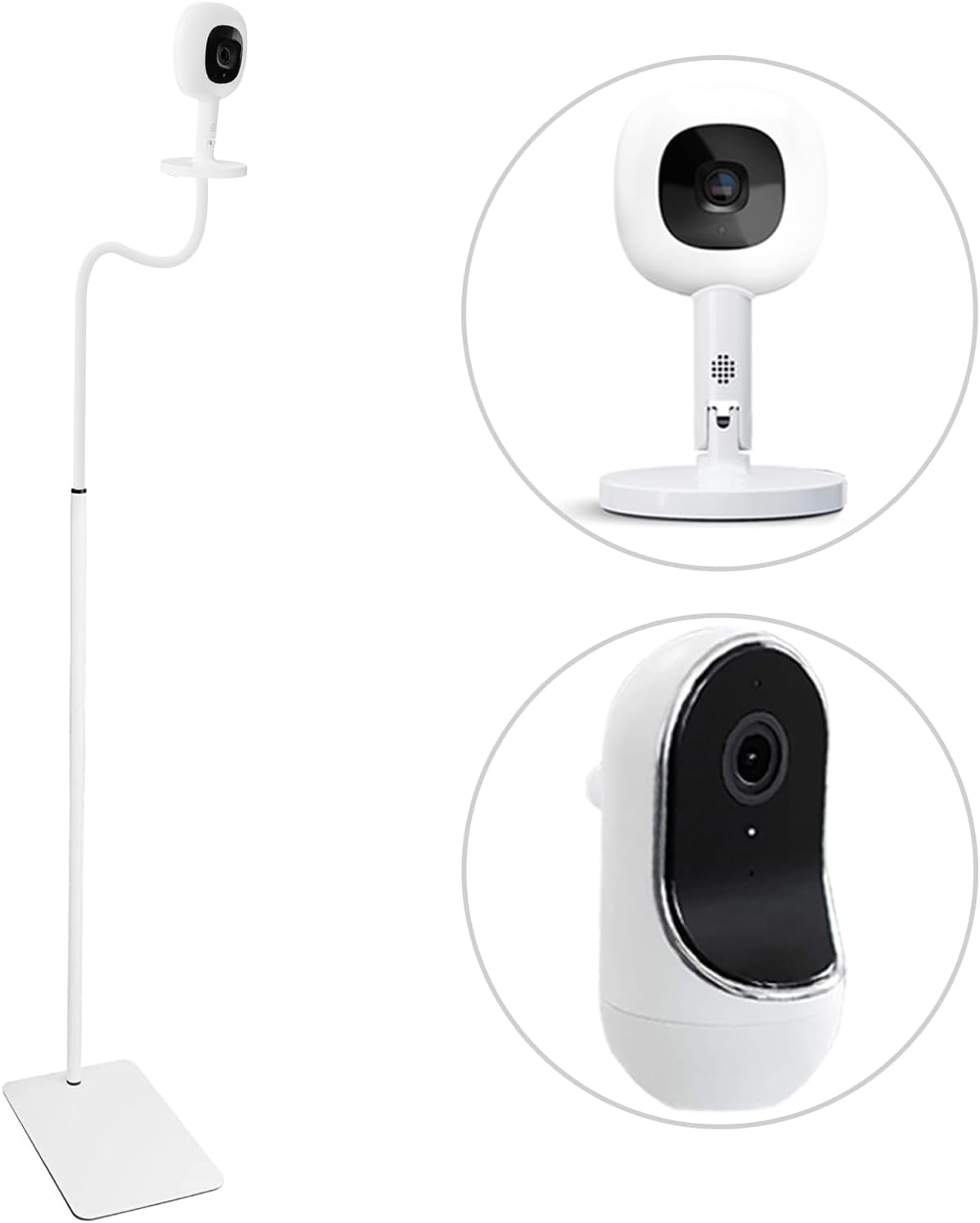 67" Adjustable Height Baby Monitor Floor Stand Holder for Nanit Pro Smart Baby Monitor & Flex Stand,Owlet Cam/Cam 2 /Owlet Duo 2, Baby Monitor,Also Cameras with 1/4 Thread Connection image number 4