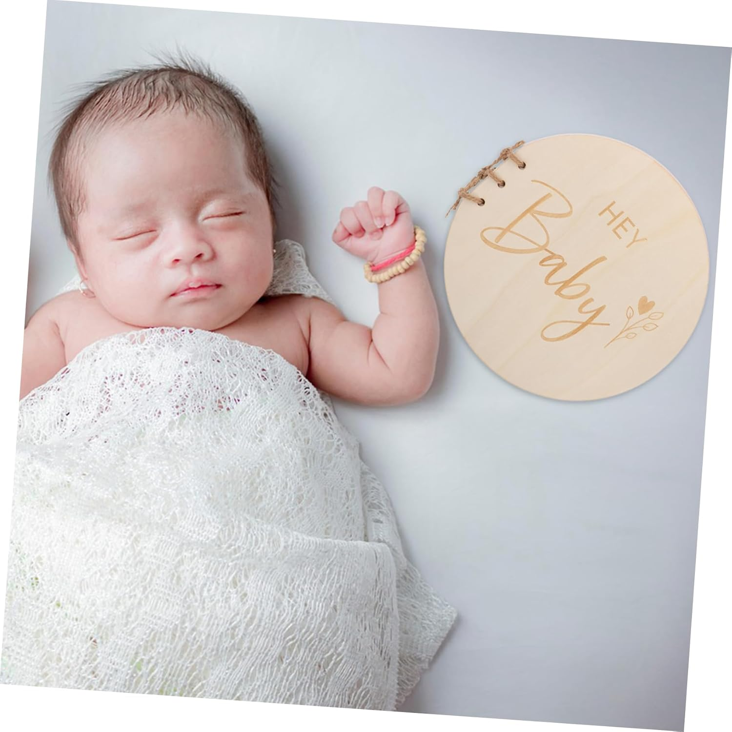 Wooden Baby Shower Guest Book Natural Wood Sign-In Book Rustic Keepsake Memory Album for Baby Shower Party image number 6