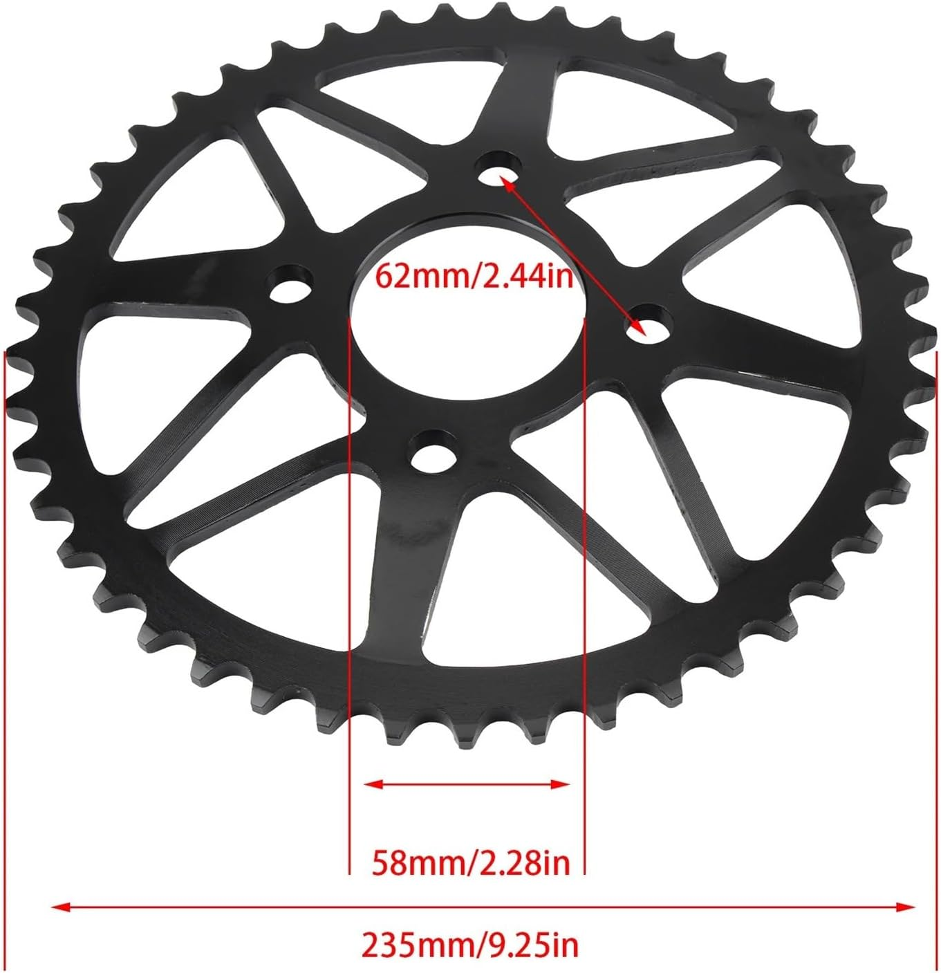 Jiningxinxin Motorcycle 45T Rear Chainring Tooth Plate Wheel Motocross Universal Accessories image number 5