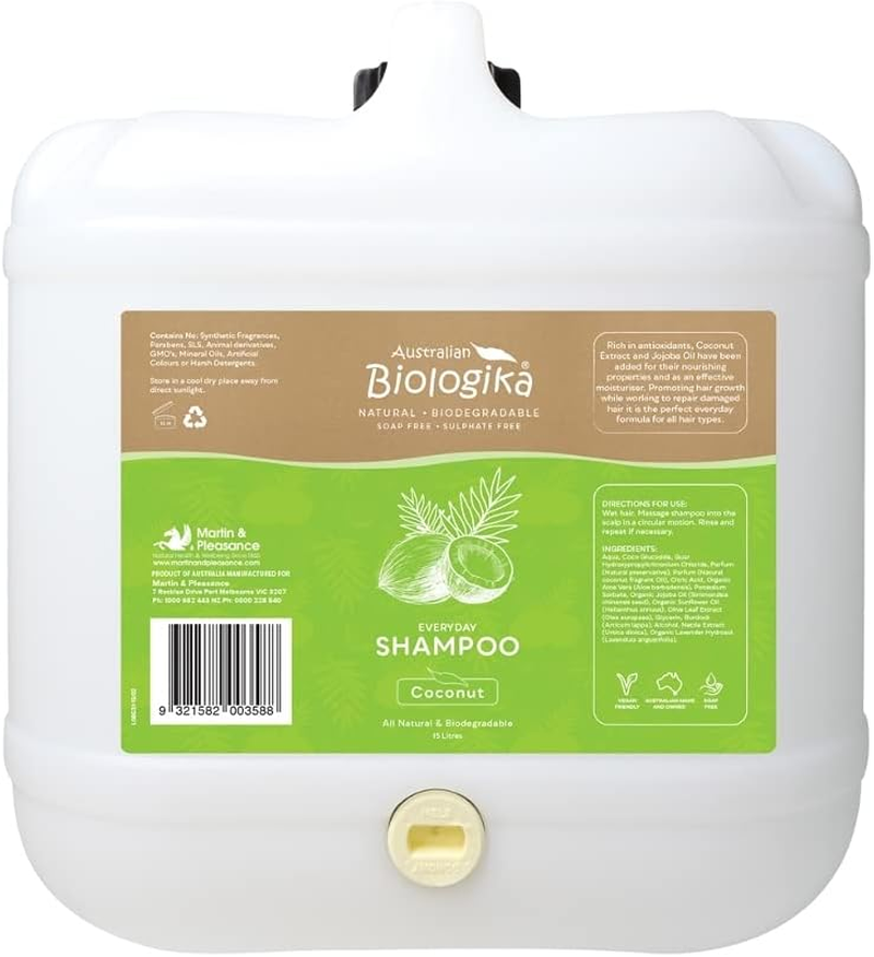 Australian Biologika Coconut Shampoo BULK 15L