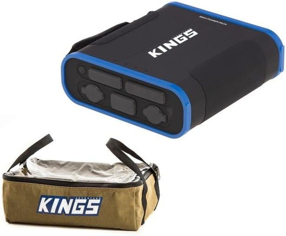 Kings 36Ah Lithium Portable Power Pack 100W USB C Lifepo4+ Clear Top Canvas Bag image number 3