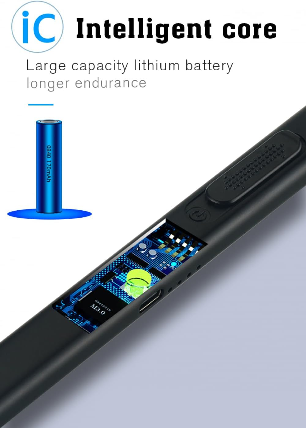 Electric Lighter, Candle Lighters, Rechargeable Type-C USB Plasma Arc Windproof Lighters with Safe Button for Grill BBQ Fireplace Camping Stove Kitchen Firework Birthday Christmas (Rosegold) - Rose Gold image number 6