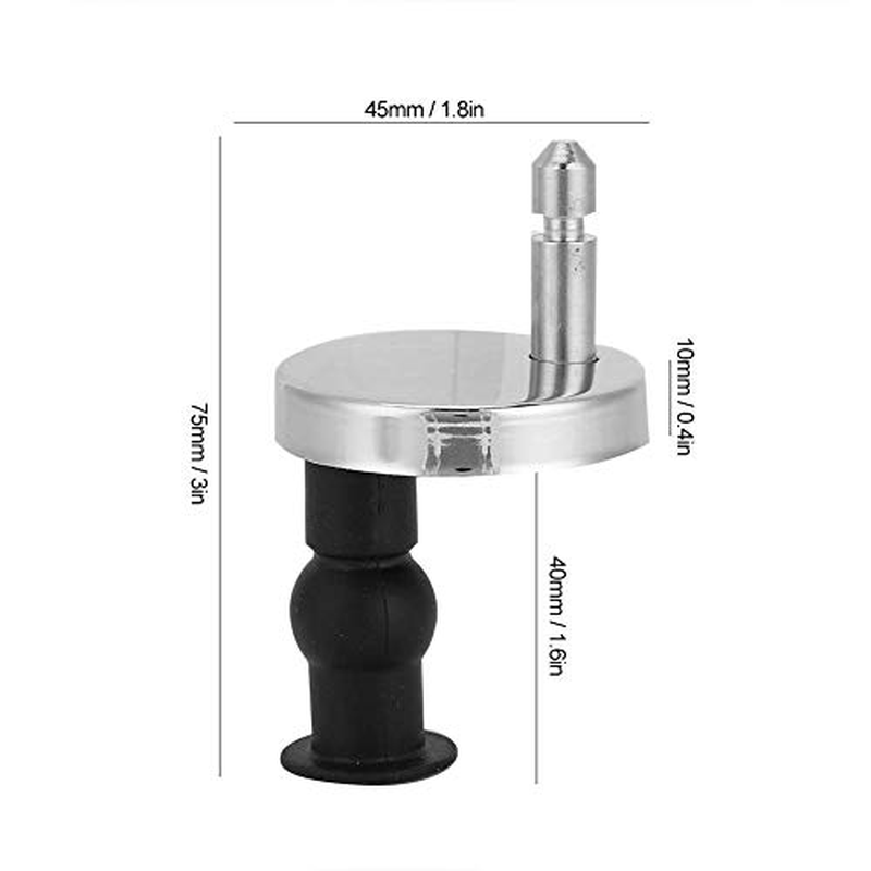 Yosoo Universal Toilet Seat Hinge Bolt Screw for Top Mount Toilet Seat Hinges, Expanding Rubber Top Nuts Screw Accessories, Toilet Seat Hinge Replacement Parts for Home Bathroom (Two Buckle) image number 1