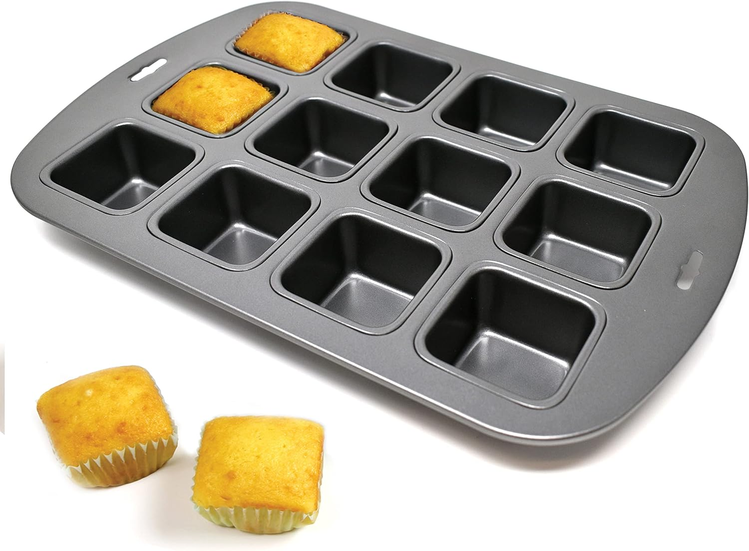Norpro 3998 Nonstick 12-Cavity Linking Brownie Muffin Cupcake Cake Pan, Squares image number 2