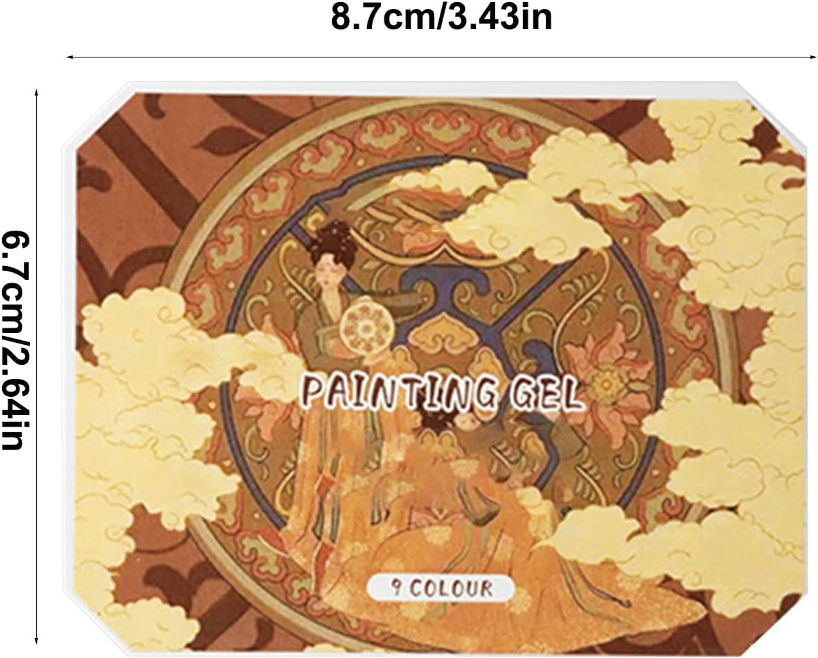 Solid Nail Gel - 9 Colors Cream Nail Polish Palette Set | Professional High-Shine Manicure Tool, Quick-Dry Long-Lasting Beauty Supplies for Women Girls Daily Use image number 5