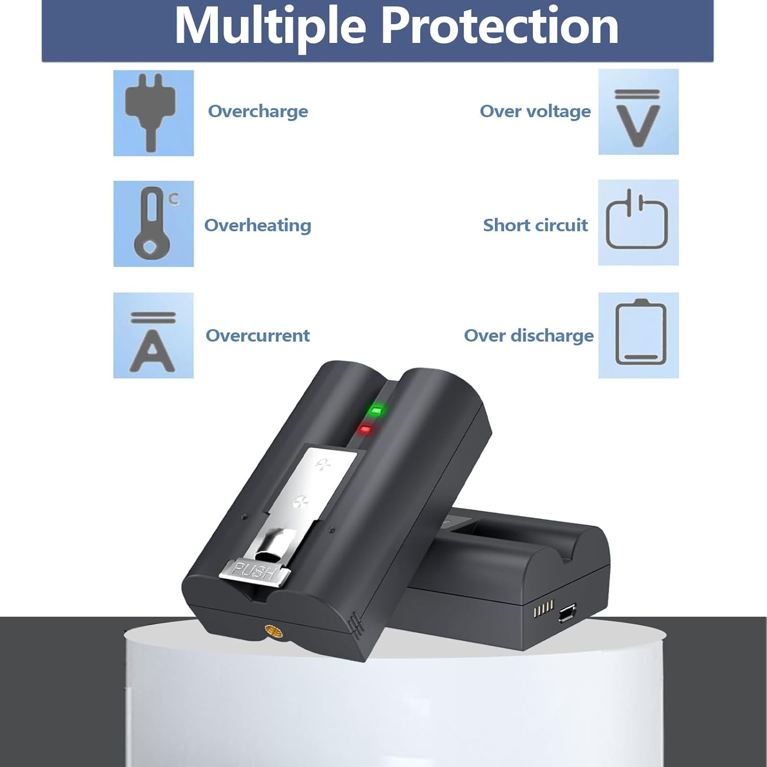 6040Mah Replacement Battery for Ring Video Doorbell 2/3/4, Spotlight Cam, Stick up Cam &ndash; 3.65V Rechargeable Lithium-Ion Batteries (Battery-1Pack) image number 4
