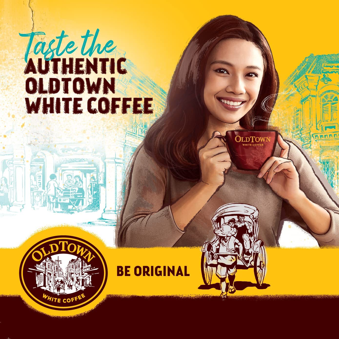 Oldtown 2 in 1 White Coffee and Creamer, 375 G - 375 G (Pack Of 1) image number 1