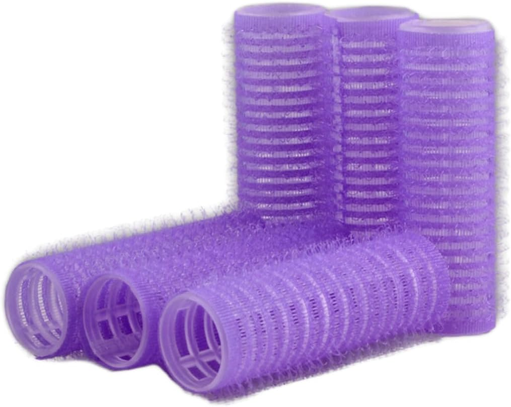 Mini Hair Rollers, Assorted Color, 12 Piece Set - Self Grip Velcro Hair Curlers, Durable Plastic Material, Compatible with Popular Models - Compact Design for Styling - Unron image number 4