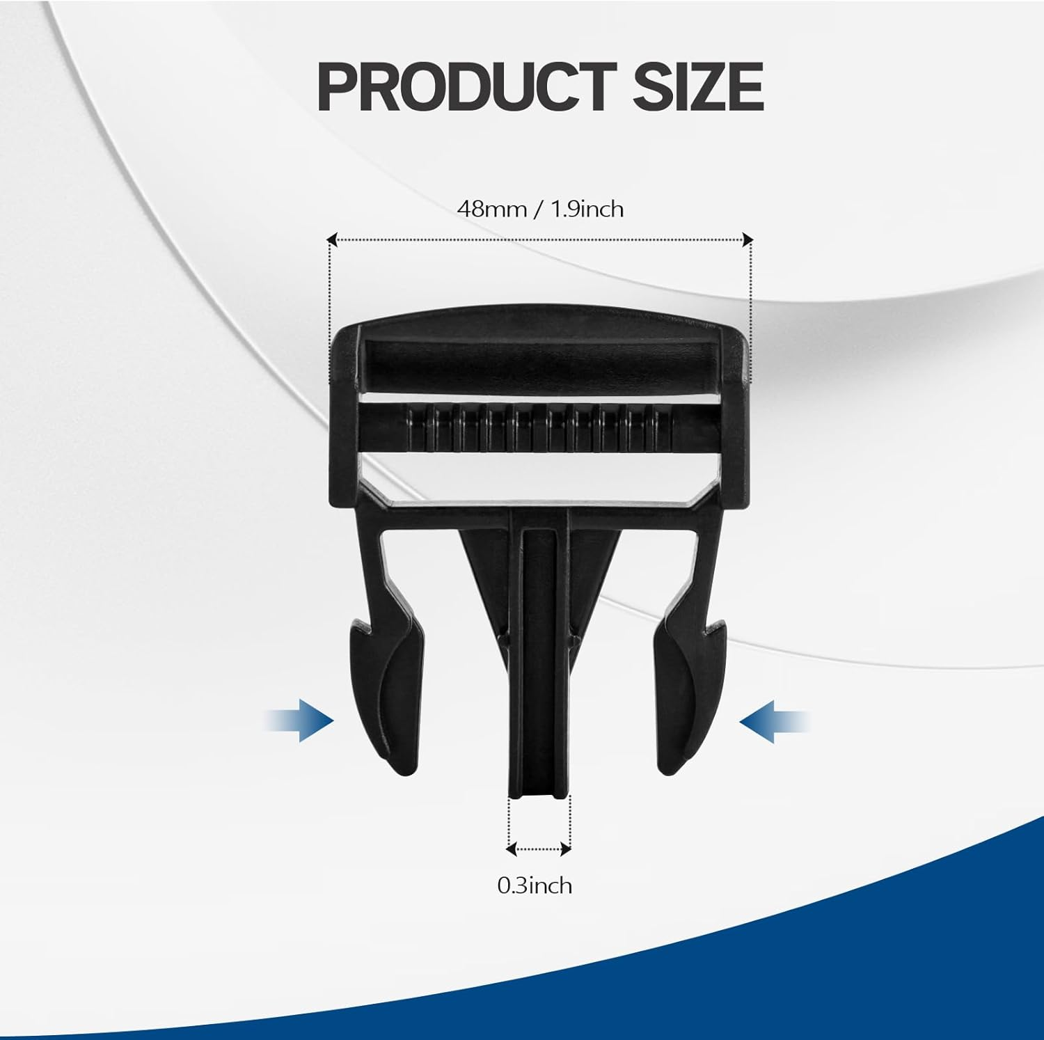 UNIGT 2 Pack Door Net Buckle Clip Compatible with 2016-2022 Polaris Ranger Crew 900 1000 XP Factory Mesh Door Side Safety Net Fastener 40Mm Male Buckle Replace 5452505 image number 4