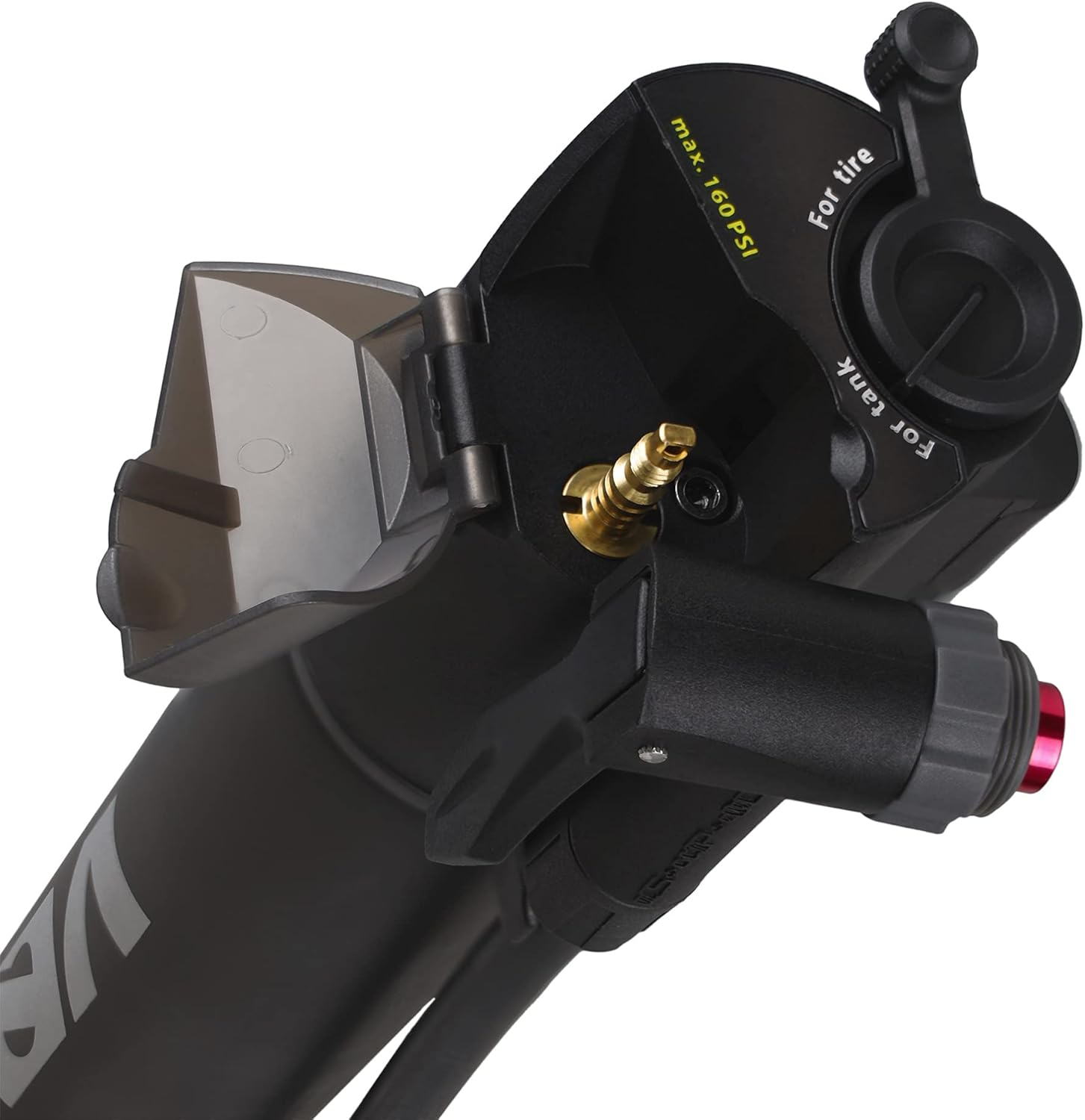 VENZO Road Mountain MTB Bike Bicycle High Pressure 160 PSI Floor Rechargeable Reserve Air Tank for Tubeless Tire Rechargeable Air Tank