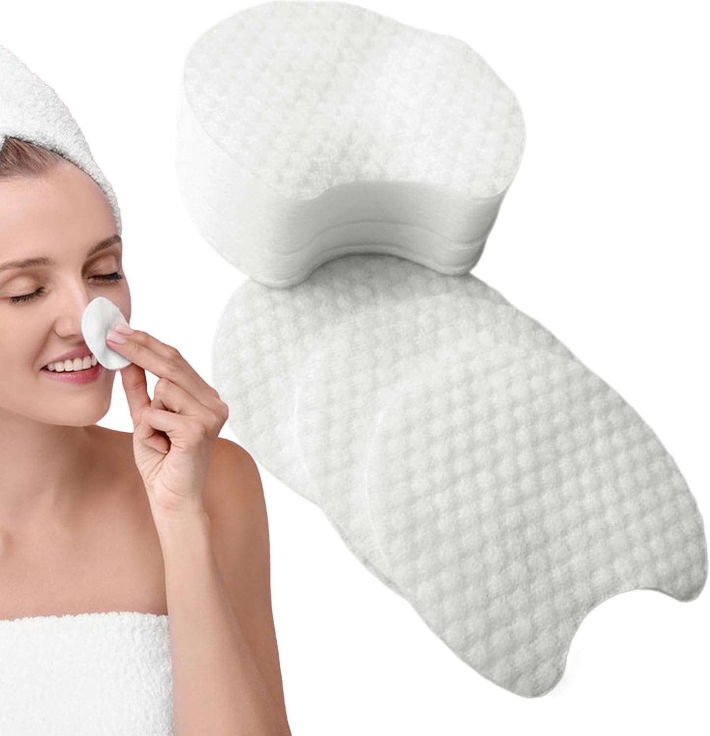 Cotton Pads for Face,Cotton Facial Pads Makeup Remover - Soft Absorbent Reusable Natural Facial Rounds Tool for Home Travel Gentle on Skin