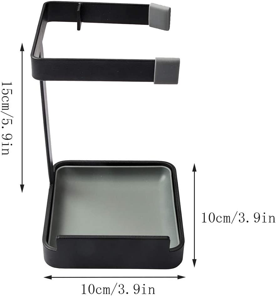 Vocheer Pot Lid Holder, Kitchen Organizer Rack Spoon Rest Rack Holder-Lid Stand for Utensils in Kitchen, Black image number 3