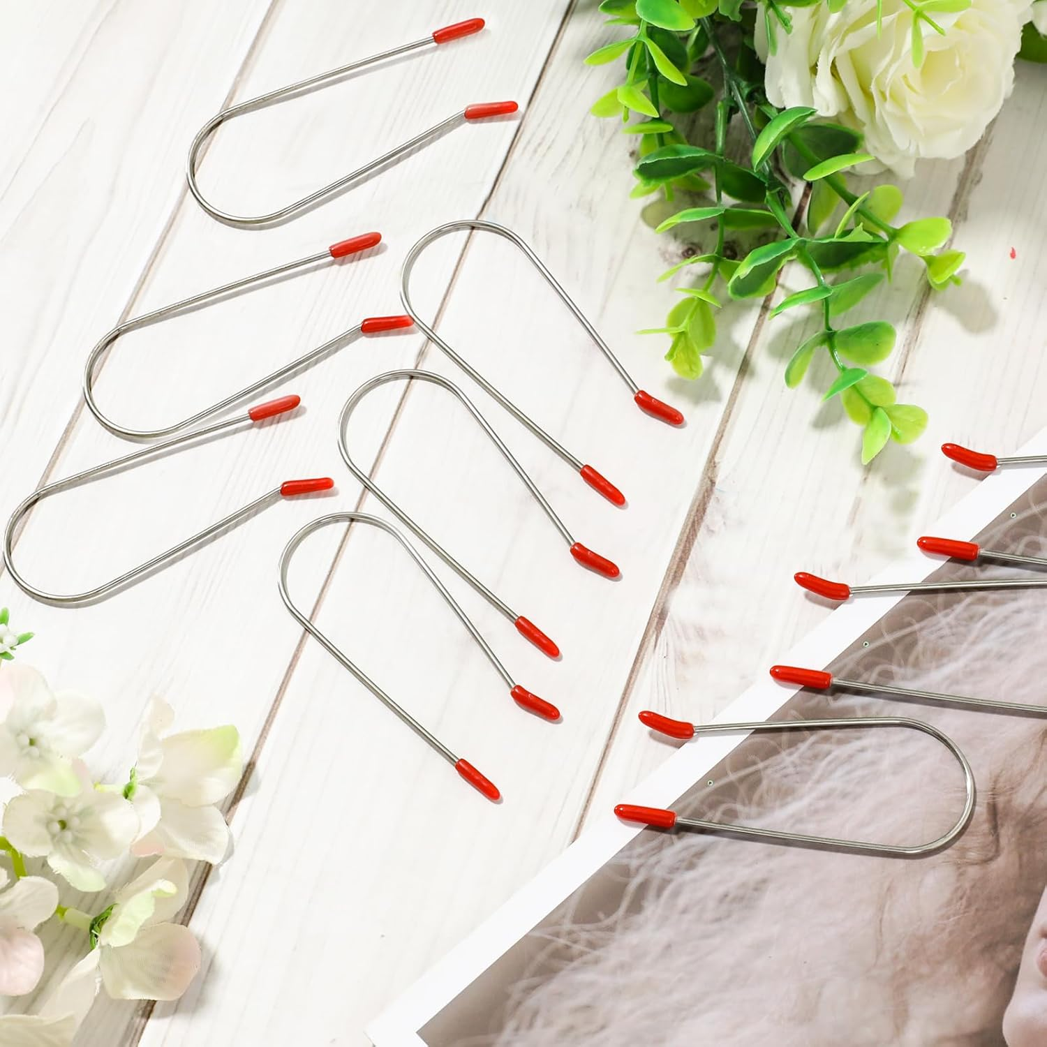 20 Pieces Hair Roller Clips, Replacement Securing Pins Kit for Long Hair, Portable Travel 1.25 Inches Rollers image number 6