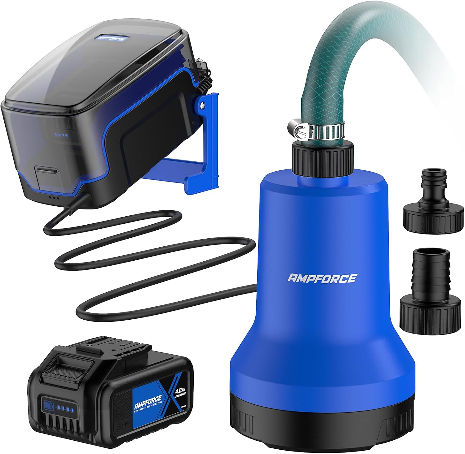 20V Cordless Water Garden Pond Pumps, 4.0Ah Submersible Sump Pump image number 1