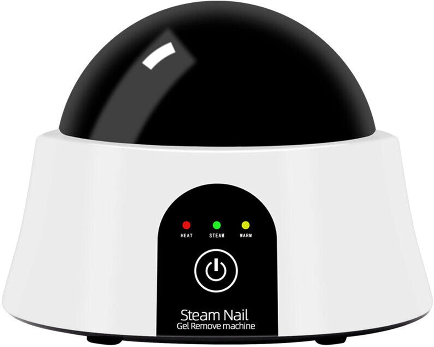 Automatic Steam Nail Remover,Gel Polish Remover,Steam off Gel Polish Remover Machine, Steam Nail Remover Machine Won'T Hurt Nails EU Plug.(Black White) image number 1