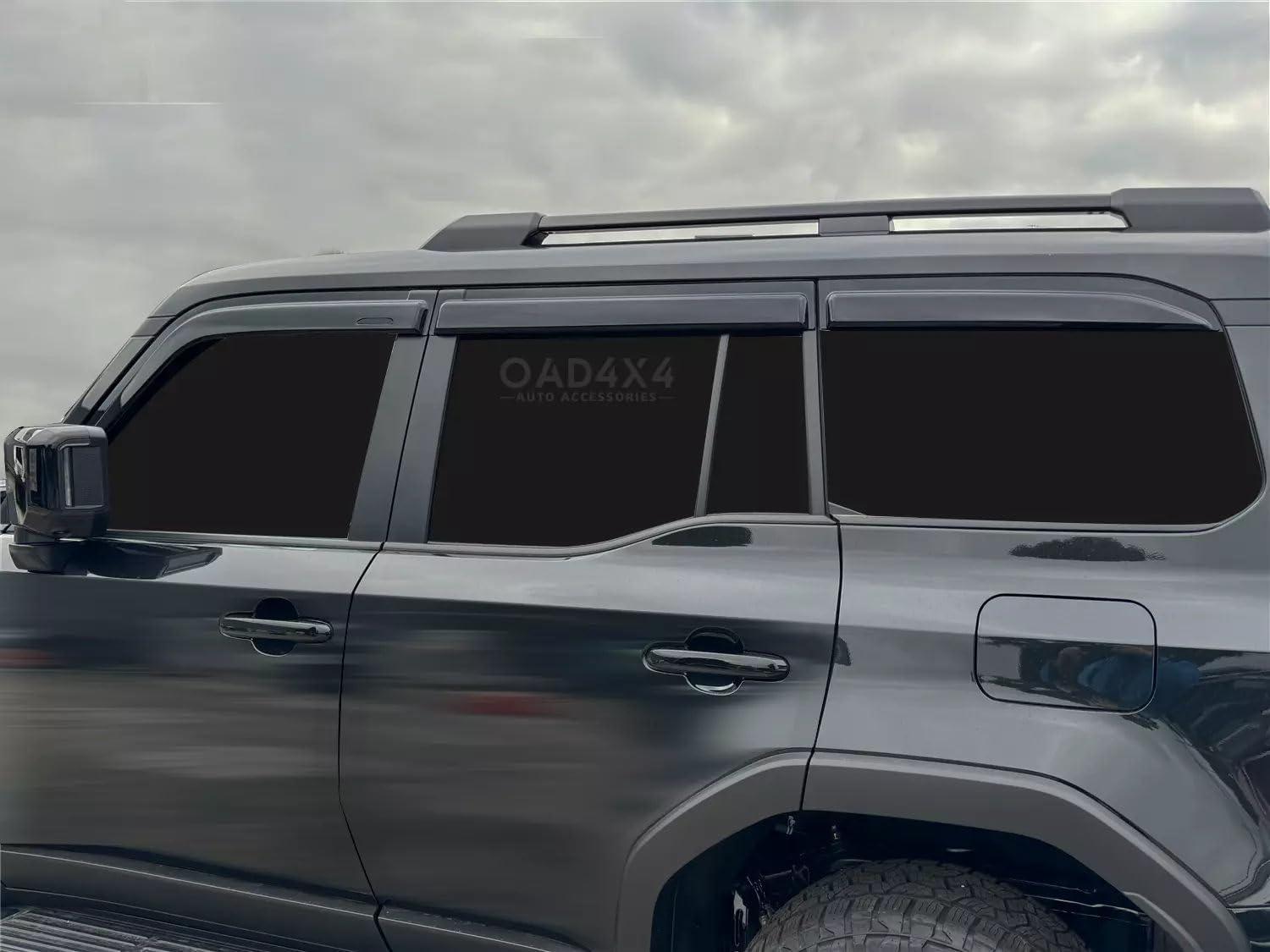 OAD4X4 Weathershields Compatible with Toyota Land Cruiser Prado 250 LC250 2024-Onwards, Weather Shields Window Visors Wind Deflectors Sun Rain Guard 6PCS Set image number 2