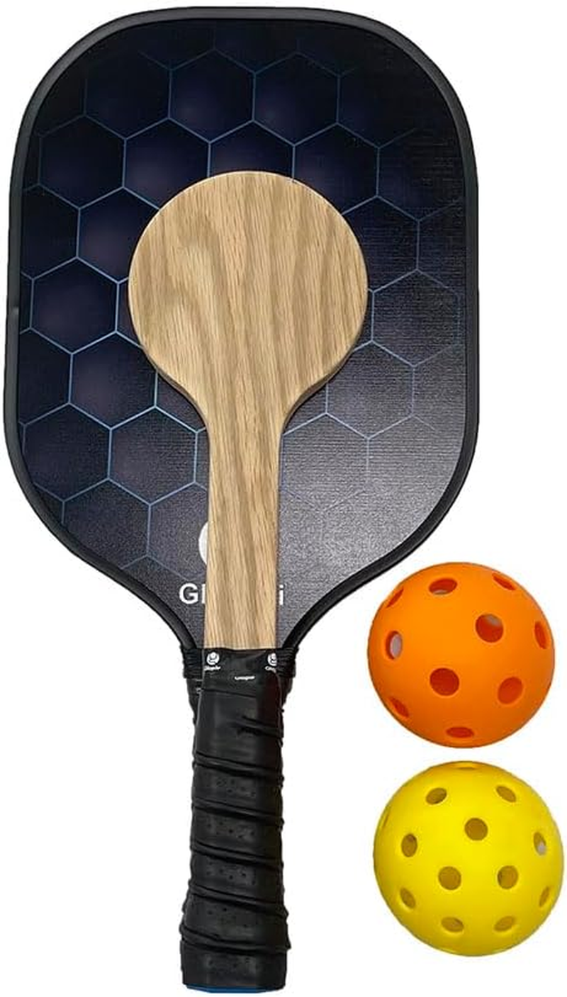 Wooden Pickleball Paddle for Indoor & Outdoor Sweet Spot Training image number 4