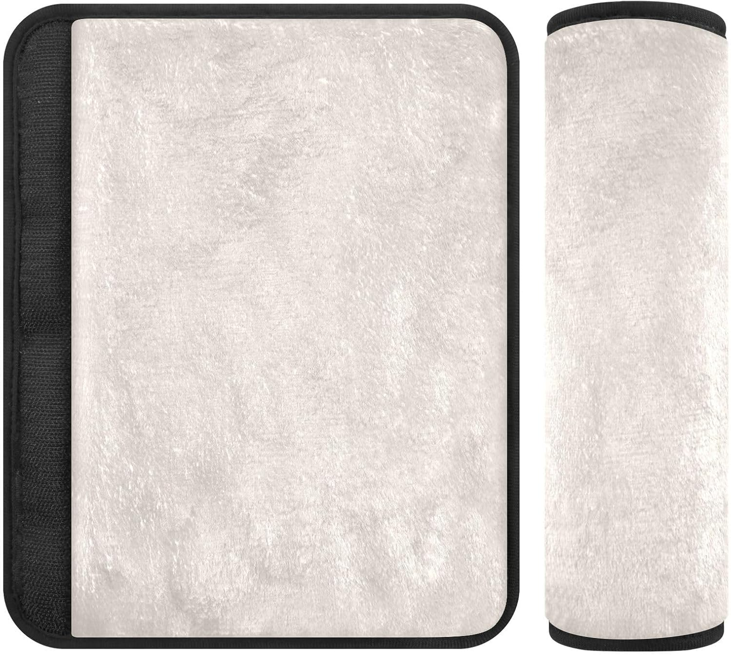 Linen Car Seat Strap Covers Soft Seat Belt Neck Protector, Padded Seat Belt Pad, Seat Belt Cushion for Women image number 4