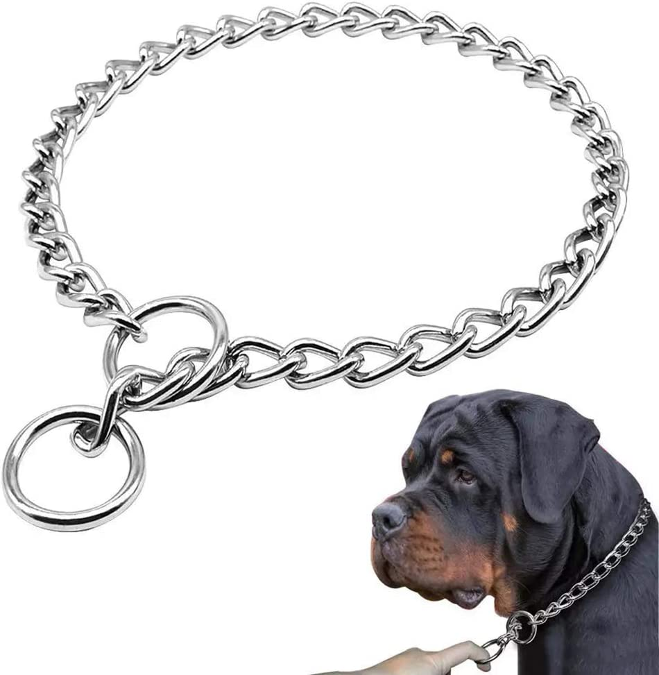Freezx Dog Choke Collar Slip P Chain - Heavy Titan Training Collars - Adjustable Stainless Steel Chain Covered with Galvanic Plating - for Small Medium Large Dogs image number 5
