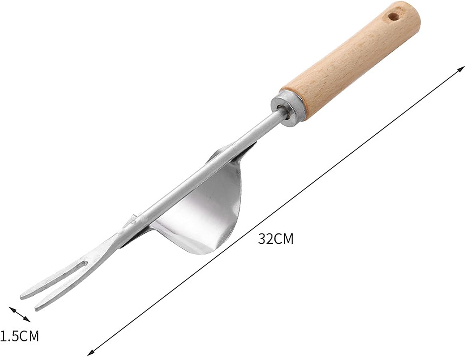 Lvpradior 4 Pack Weed Puller Tool, Stainless Steel Garden Hand Weeder, Effectively Pull Out Weeds & Their Roots, Manual Weeding Machine for Yard and Garden image number 4