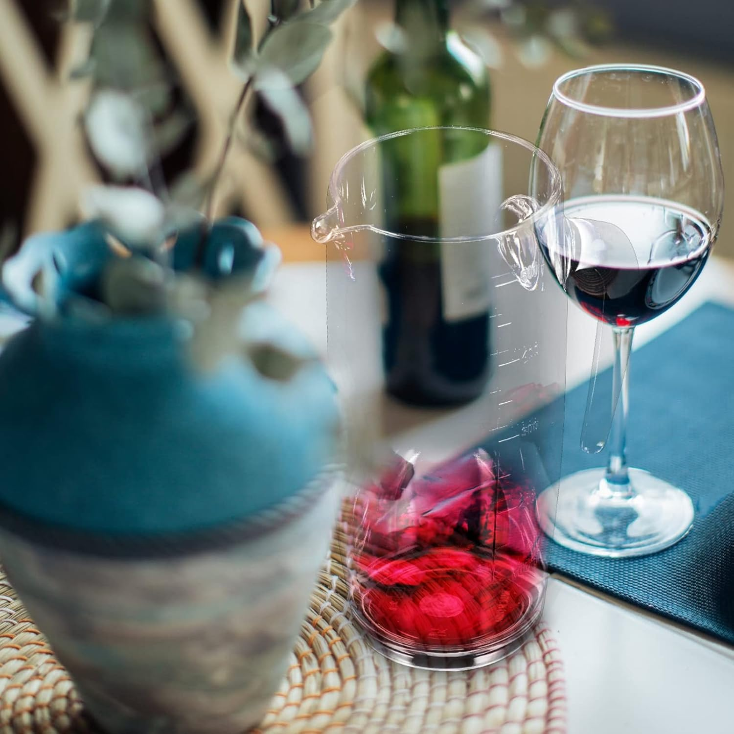 UTHCLO Wine Dispenser Liquor Divider Whiskey Decanter Wine Jug Aerator Decanter image number 6