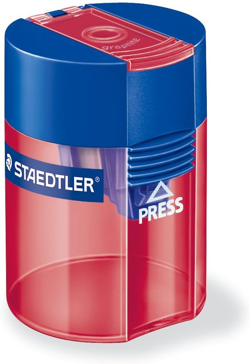 Staedtler Single Hole Tub Sharpener, Multicolour (Pack of 10) image number 1