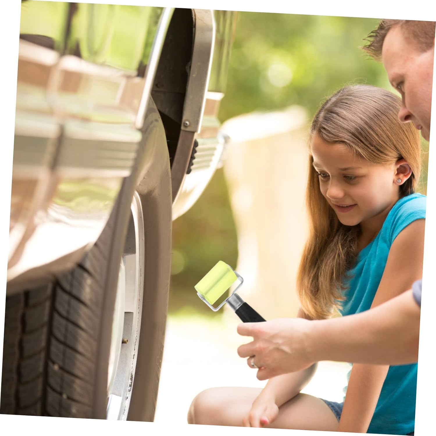 SEWOART 4Pcs Tire Repair Tools Sound Deadener Roller Car Noise Dampening Rollers Automotive Tire Pressing Wheel image number 4