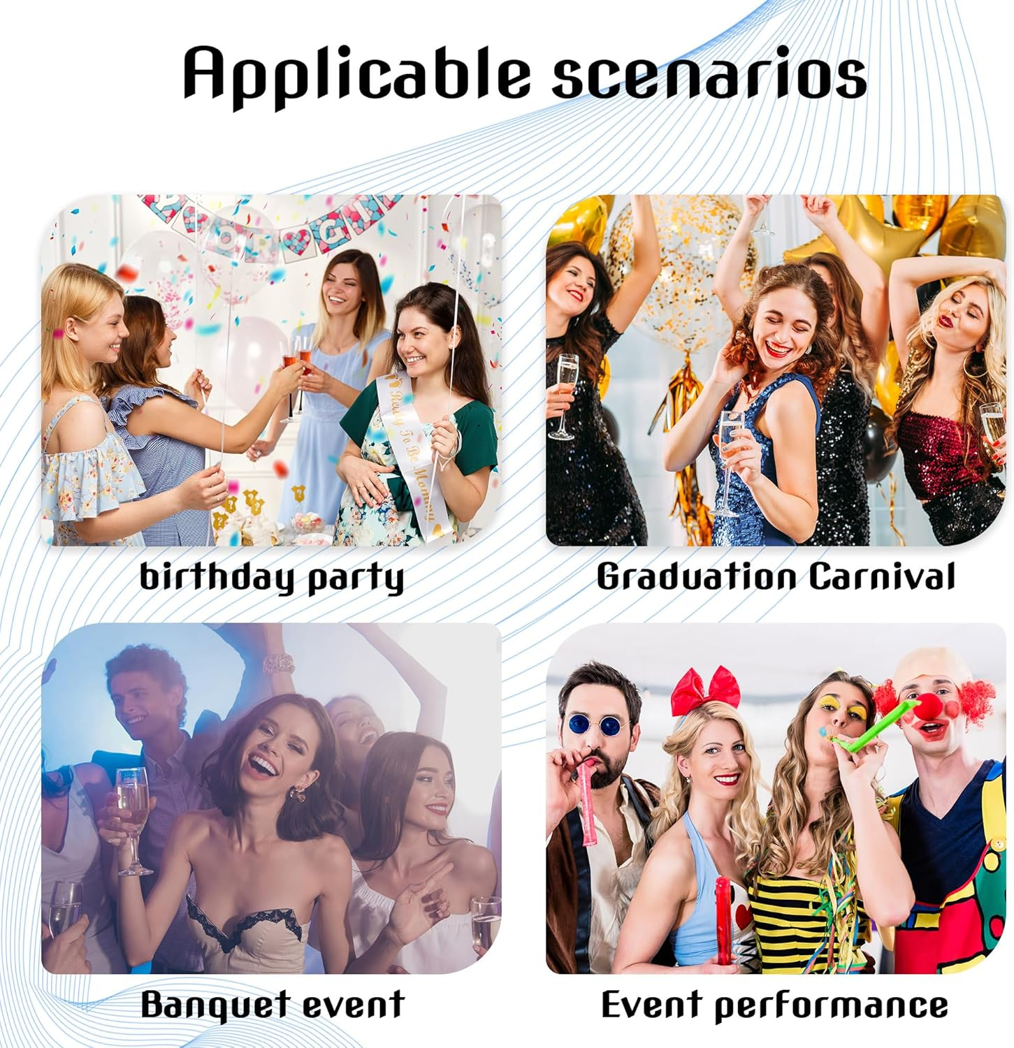 Hannafires 10PCS Classic Retro Telescoping Popper Stick - Colorful Paper Telescopic Popping Wand Magic Trick Prop, Party Fun Atmosphere Tools, Birthday Housewarming Gift, Fun Party Favor image number 3