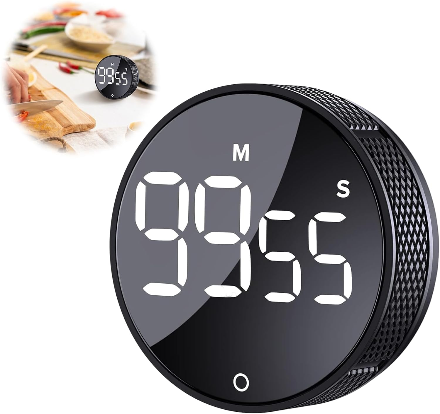Digital Kitchen Timer Australia with Large LED Display - Magnetic Countdown Timer for Cooking, Baking, Yoga, Gym & Home Use - Easy-To-Use Pomodoro Timer for Kids, Seniors and Productivity Boost image number 6