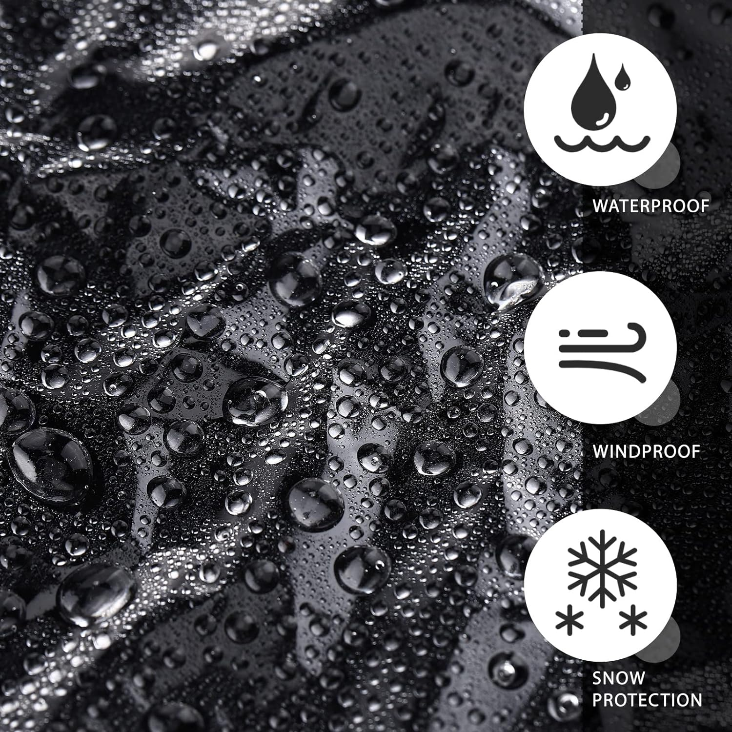 Hoolerry 60 Inch Clear BBQ Grill Barbecue Cover Plastic Heavy Duty Waterproof Outdoor Furniture Cover UV Resistant for Charbroil Grills and More image number 1