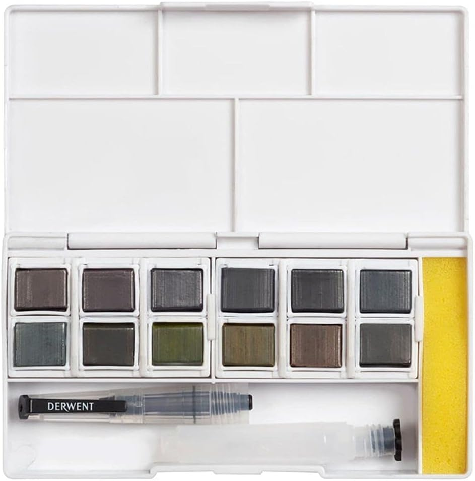 Derwent Inktense Paint Pan Palette, Graphitnt image number 3