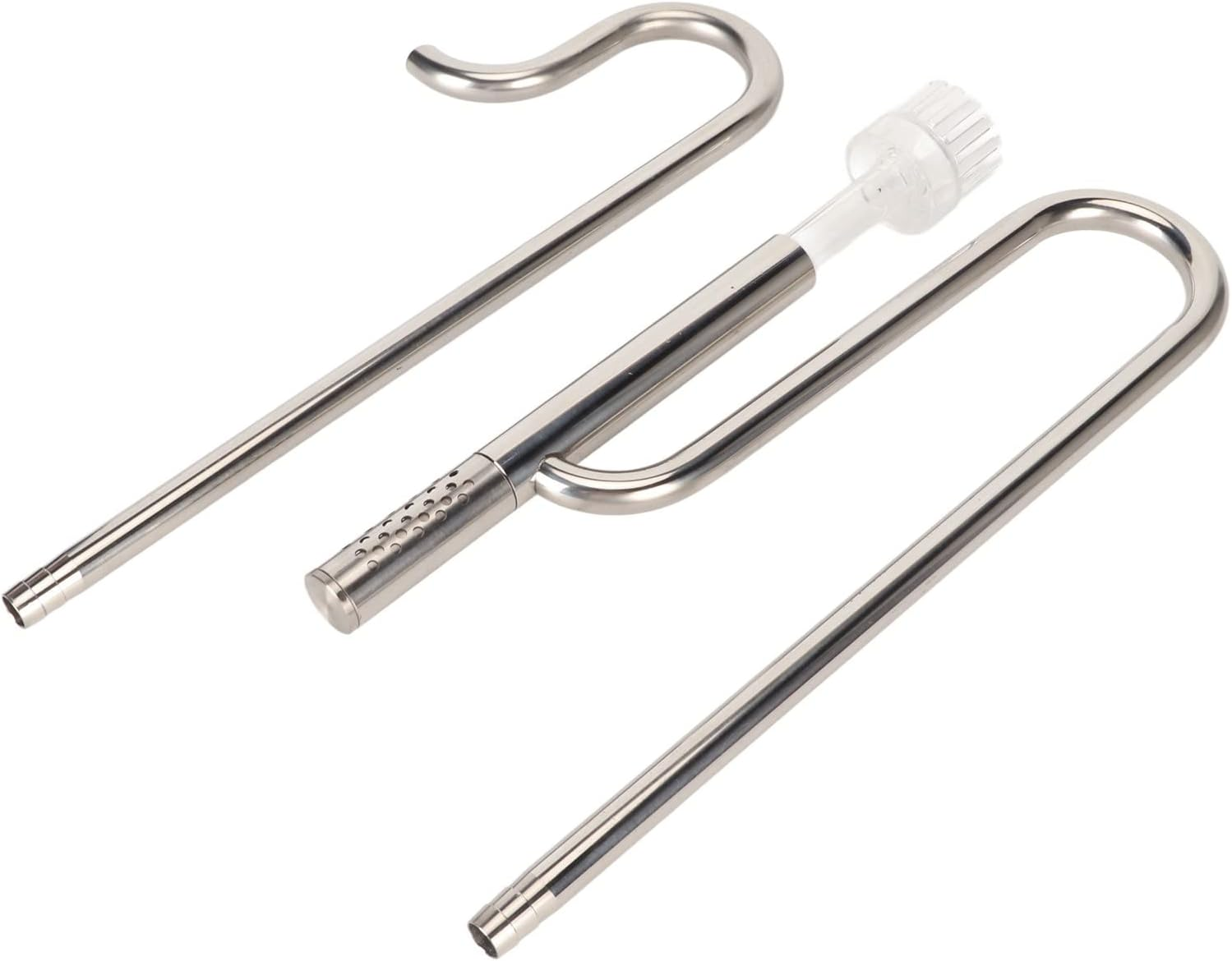 Lily Pipe, 360 Degree Rotation Skimmer 304 Stainless Steel Inflow Outflow Pipe Set Prevent Corrosion for Fish Filter (16Mm Water with 16Mm Deoiling Film Inlet) image number 1