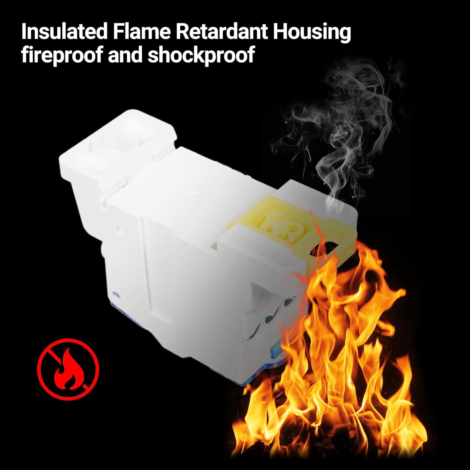 FUNFANG 1 Pack 6 Positions Screw Terminal Strip Blocks with Cover Junction Box Branch Box Din Rail Terminal Block Wire Box Cabinet Wire Splitter Connector UKK125A