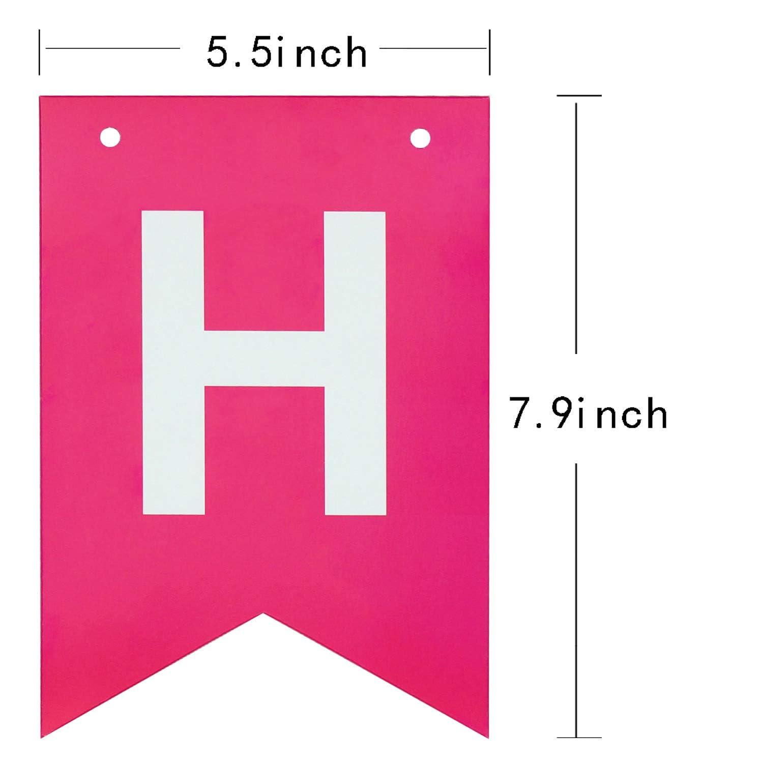 Colorful Happy Birthday Banner Birthday Party Bunting Signs for Rainbow Birthday Decorations (Multi Color)