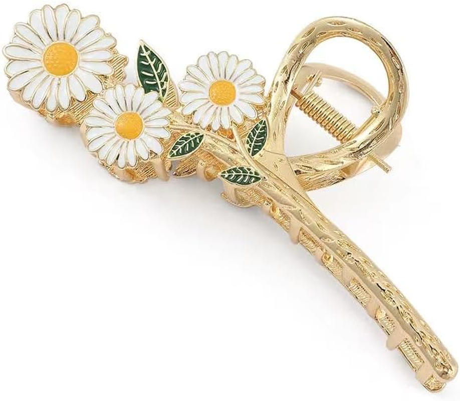 Sunflower Hair Clips Large Non-Slip Hair Clips Strong Hold Hair Accessories for Women Girls Hair Clips image number 4