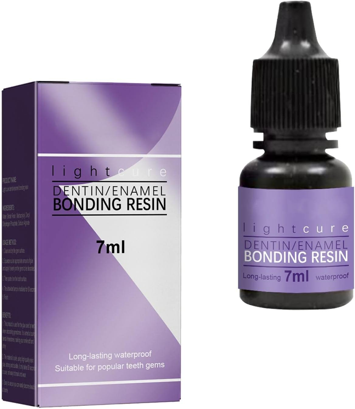 OIIBWQ 2X Teeth Decoration Glue/7 Ml/Hardening Glue for Girls/Women/Teeth Decoration/Solidify the Decoration Application of Rhinestones image number 3