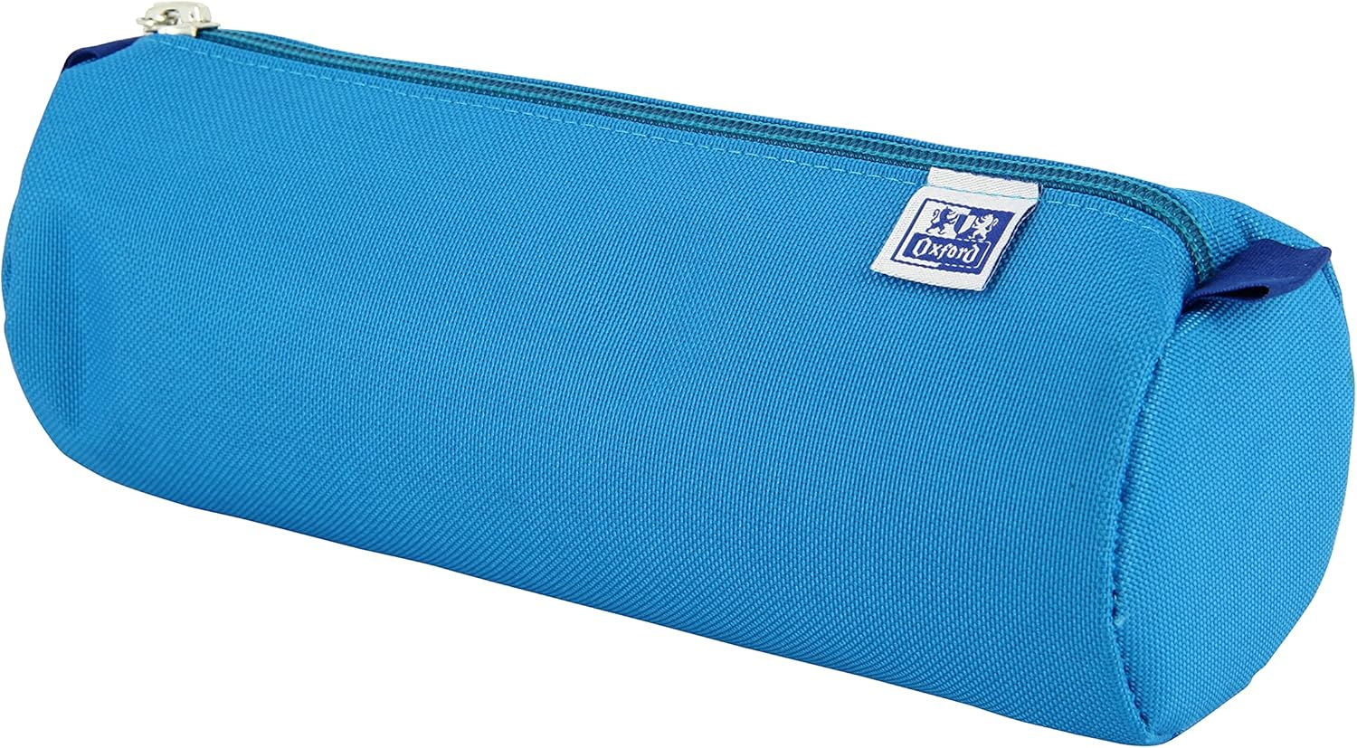 Oxford - Large round School Pencil Case, Kangoo Kids with Elastic, 22 Cm, Turquoise - Lemon Tree image number 4