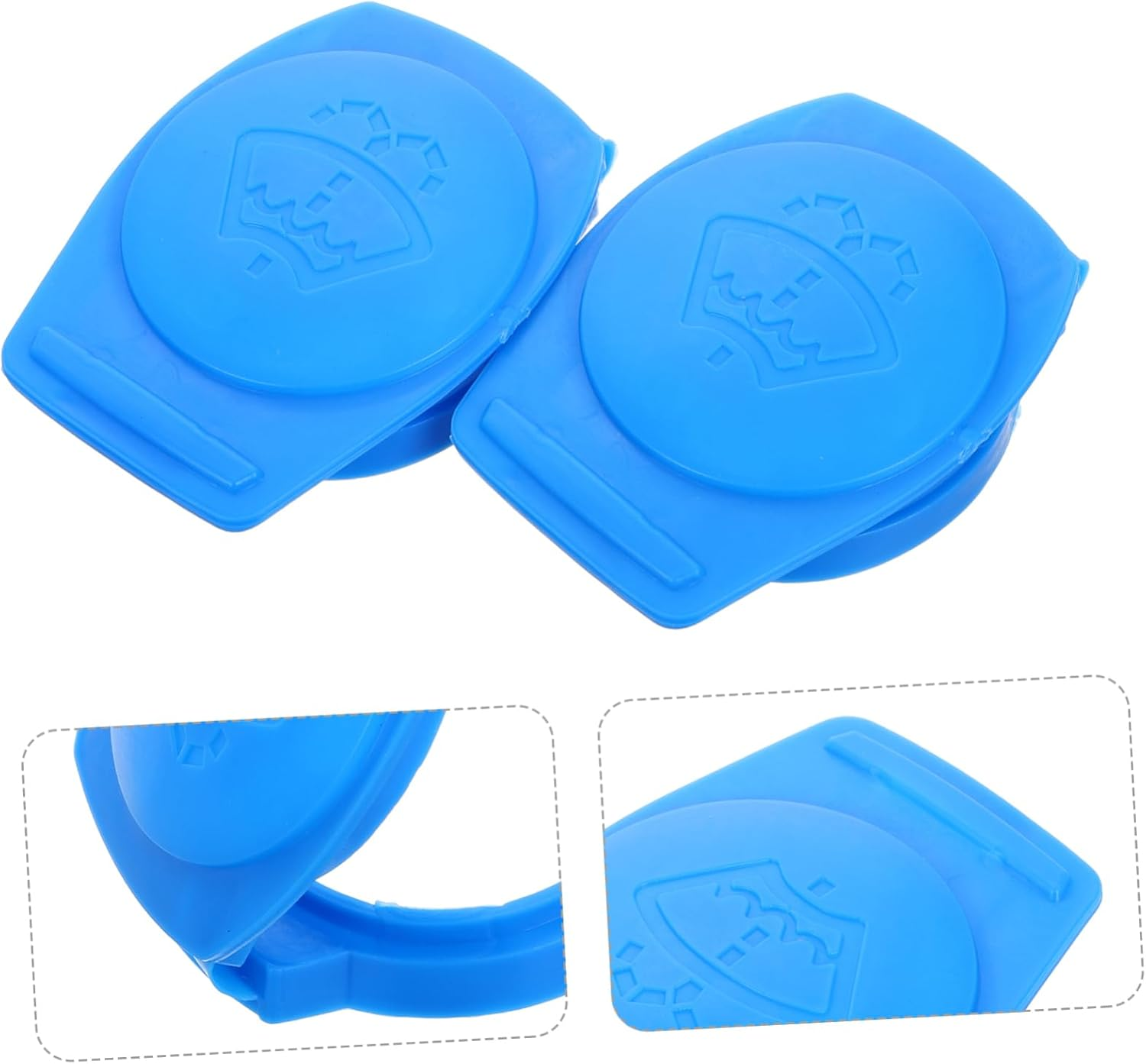 PRETYZOOM 2Pcs Car Windshield Washer Fluid Tank Caps Compatible with Audi Reservoir Bottle Cover Easy Refill Detachable Cleaning Cover Replacement for Window Washer Fluid image number 4