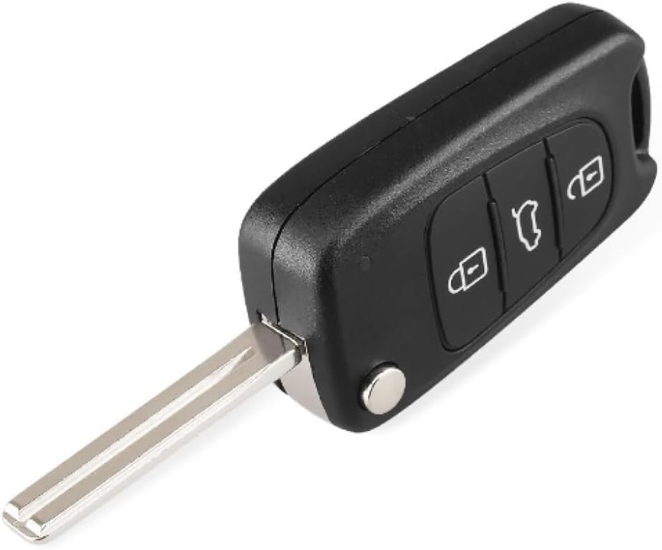 Remote Flip Car Key Shell for Kia Cerato TD 2010-2013 Case Blank Enclosure Fob Direct Replacement 3B 3 Button Unlock Lock Trunk Uncut image number 1